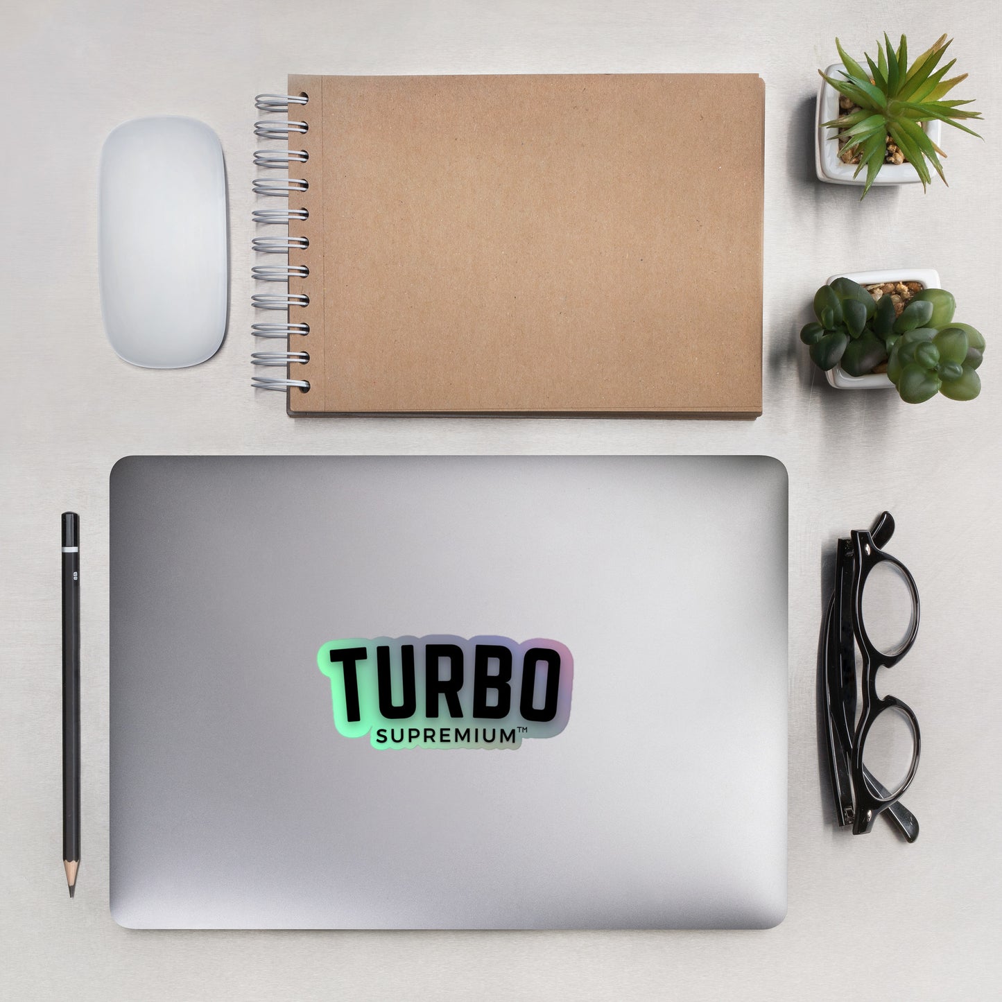 TURBO Holographic Sticker