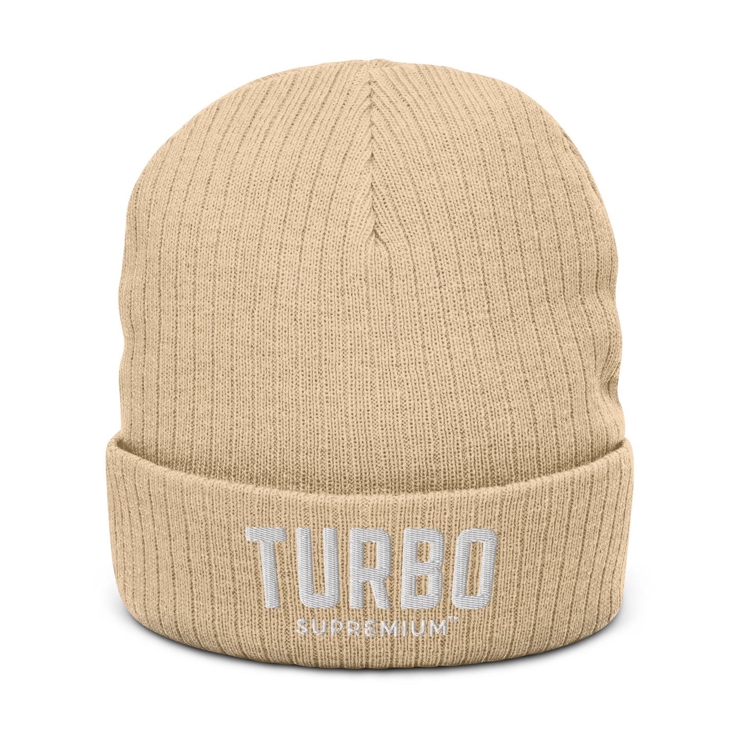 TURBO Ribbed knit beanie