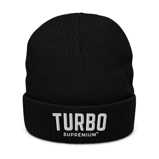 TURBO Ribbed knit beanie