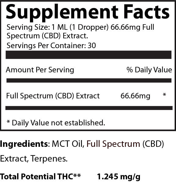 CBD Full Spectrum – 2,000mg